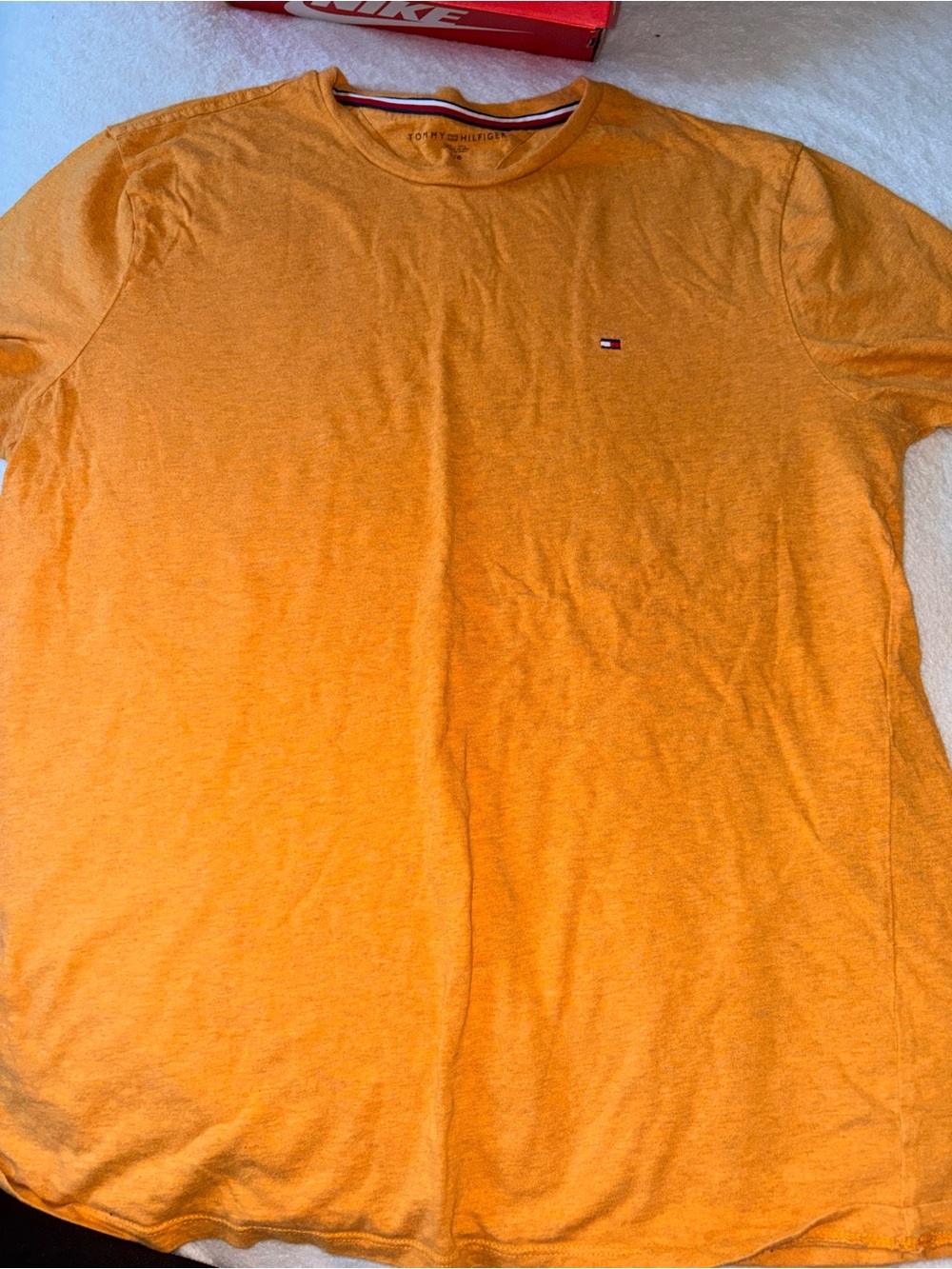 Tommy Hilfiger Men’s Bright Orange Short Sleeve Tee